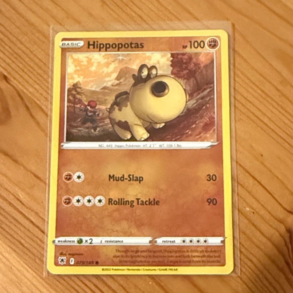 Pokémon Card - Hippopotas (HOLO)